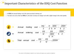 Important characteristics of the eoq cost function ppt show background