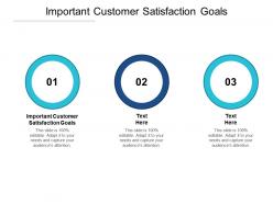 Important customer satisfaction goals ppt powerpoint presentation outline clipart cpb