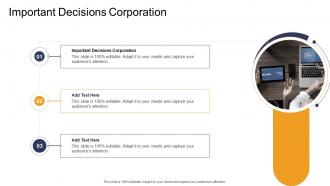 Important Decisions Corporation In Powerpoint And Google Slides Cpb