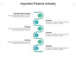 Important finance industry ppt powerpoint presentation professional infographic template cpb