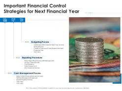 Important financial control strategies for next financial year
