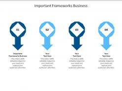 Important frameworks business ppt powerpoint presentation gallery slide download cpb