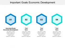 Important goals economic development ppt powerpoint presentation slides examples cpb