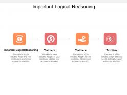 Important logical reasoning ppt powerpoint presentation infographic template show cpb