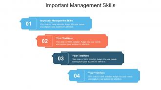 Important Management Skills Ppt Powerpoint Presentation Slides Designs Cpb