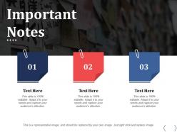 Important notes post it strategy ppt powerpoint presentation inspiration design inspiration