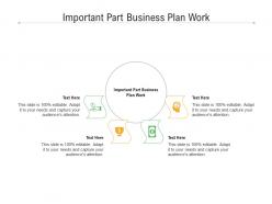 Important part business plan work ppt powerpoint presentation ideas background images cpb