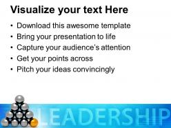 Important part of team leadership cocnept powerpoint templates ppt themes and graphics 0513