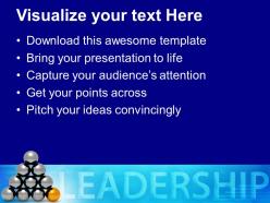 Important part of team leadership cocnept powerpoint templates ppt themes and graphics 0513