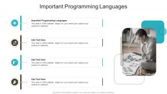Important Programming Languages In Powerpoint And Google Slides Cpb
