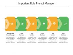 Important role project manager ppt powerpoint presentation model graphics cpb