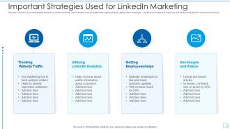 Important strategies used for linkedin marketing