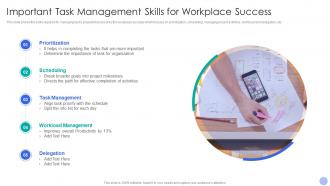 Important Task Management Skills For Workplace Success