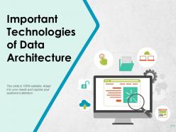 Important technologies of data architecture ppt pictures display