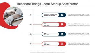 Important Things Learn Startup Accelerator In Powerpoint And Google Slides Cpb