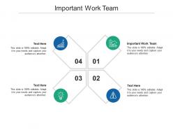 Important work team ppt powerpoint presentation infographic template design ideas cpb