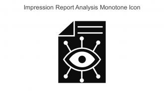 Impression Report Analysis Monotone Icon In Powerpoint Pptx Png And Editable Eps Format