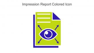 Impression Report Colored Icon In Powerpoint Pptx Png And Editable Eps Format