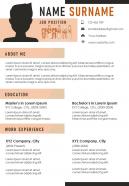 Impressive a4 resume template with unique creative layout