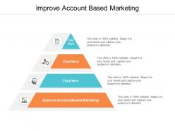Improve account based marketing ppt powerpoint presentation infographic template ideas cpb
