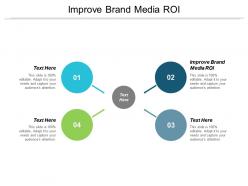 Improve brand media roi ppt powerpoint presentation portfolio example cpb