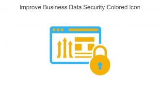 Improve Business Data Security Colored Icon In Powerpoint Pptx Png And Editable Eps Format