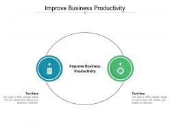 Improve business productivity ppt powerpoint presentation ideas infographics cpb