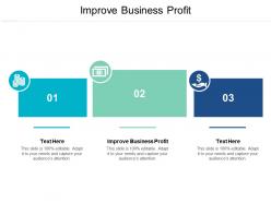 Improve business profit ppt powerpoint presentation ideas portfolio cpb