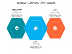 Improve business unit process ppt powerpoint presentation layouts visual aids cpb