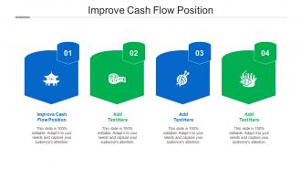 Improve Cash Flow Position Ppt Powerpoint Presentation Slides Backgrounds Cpb
