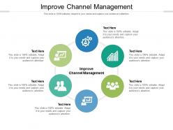 Improve channel management ppt infographic template slideshow cpb
