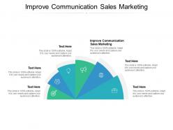 Improve communication sales marketing ppt powerpoint presentation visual aids cpb