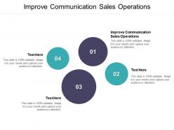 Improve communication sales operations ppt powerpoint presentation portfolio templates cpb