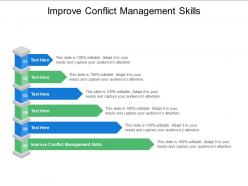 Improve conflict management skills ppt powerpoint presentation layouts layout cpb