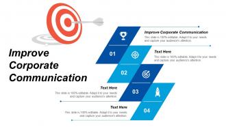 Improve corporate communication ppt powerpoint presentation slides examples cpb