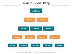 Improve credit rating ppt powerpoint presentation infographics file formats cpb