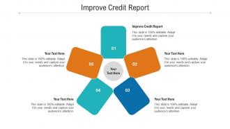 Improve credit report ppt powerpoint presentation model infographic template cpb