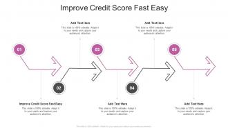 Improve Credit Score Fast Easy In Powerpoint And Google Slides Cpb