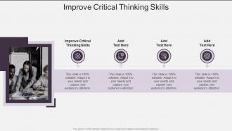 Improve Critical Thinking Skills In Powerpoint And Google Slides Cpb
