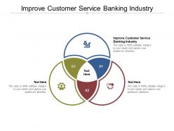 Improve customer service banking industry ppt powerpoint presentation infographics cpb