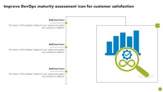 Improve DevOps Maturity Assessment Icon For Customer Satisfaction