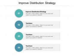 Improve distribution strategy ppt powerpoint presentation show picture cpb