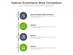 Improve ecommerce store conversions ppt powerpoint slides guide cpb