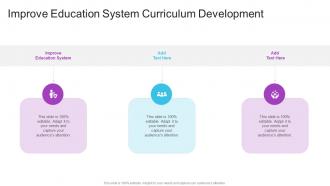 Improve Education System Curriculum Development In Powerpoint And Google Slides Cpb