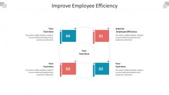 Improve employee efficiency ppt powerpoint presentation professional slide cpb