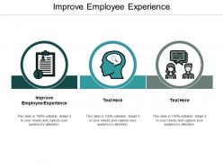 Improve employee experience ppt powerpoint presentation ideas design templates cpb