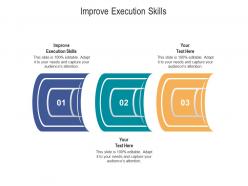 Improve execution skills ppt powerpoint presentation professional shapes cpb