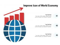 Improve icon of world economy