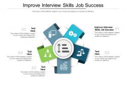 Improve interview skills job success ppt powerpoint presentation portfolio design templates cpb