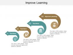 Improve learning ppt powerpoint presentation gallery shapes cpb